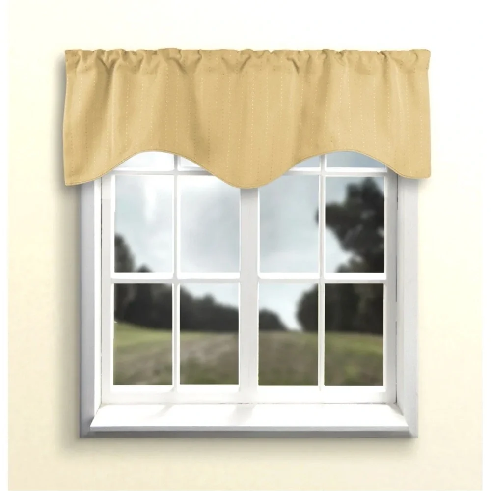 Elegant Tan Window Valance set of 2